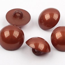 콩단추 하프단추 반콩 눈알 17mm, 브라운, 20개