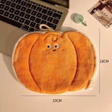 可愛蘑菇造型超細纖維廚房擦手巾，吸水速乾碗盤清潔巾，帶掛繩廚房用品, 創意擦手巾【迎南而上】, 1個