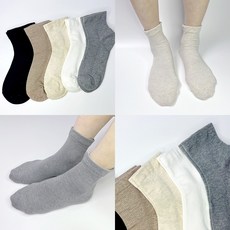 국내생산 여성 망사 무압박양말 메쉬 단목 임산부양말 5켤레, 골고루 5켤레