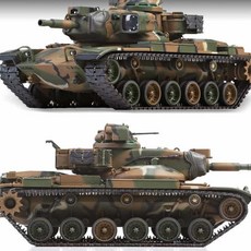 밀리터리프라모델 미육군 M60A2 패튼전차 탱크 프라모델, 1개