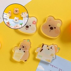 글샵 쿼카 아크릴 냉장고꾸미기, 전신형_키키(브라운)