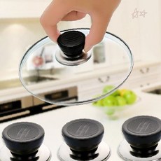 주방 조리 도구 유리 뚜껑 손잡이 교체 부품 냄비 프라이팬 덮개 손잡이 열 차단, 1개