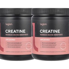 리전 애슬레틱스 크레아틴 마이크로나이즈드 크레아틴 모노하이드레이트 312 g Legion Athletics Creatine Micronized Creatine Monohydrat, 312g, 2개