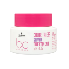 Schwarzkopf 施華蔻 BC BONACURE COLOR FREEZE 銀亮髮膜, 1個, 晶燦鎖色pH4.5銀亮髮膜,200ml