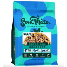 日初Sunrise 索美達soulmate 烘焙糧 凍乾肉片 寵物飼料 無穀鮮食 犬糧, 1個, 犬烘焙糧+鮮食肉片 深海魚 1.8kg