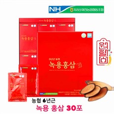 6년근 농협 녹용홍삼 70ml x 30포 장모님 장인어른 홍삼 선물세트 1개월분, 2.1L, 1개
