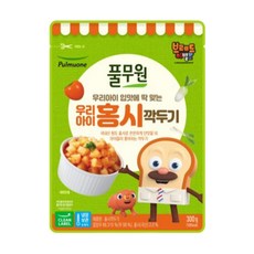 국내산 재료 반찬 풀무원 우리 아이 키즈 국산 홍시 깍두기 은은한 단맛, 300g, 4개