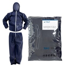 10벌_SB일회용작업복 부직포 투피스작업복-회색 방진복 보호복 분진복 방역복 분리형, 10개, 그레이