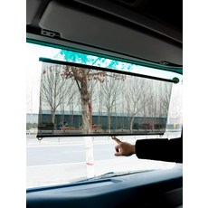 버스 햇빛 가리개 자외선차단 대형 투명 차량용 앞유리 가림막 커텐 스크린 커튼 선바이저, 1개, 90x150cm (봉 94cm) 우측