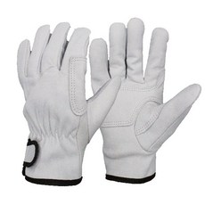 한우 알곤장갑 백색 이중덧댐 양피 용접장갑, 1개