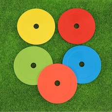 훈련 접시콘 라운드마커 드리블 용품 축구, 1개, 15cm 믹스 10개