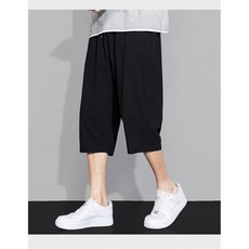 夏季男士休閒七分褲 寬鬆運動速乾沙灘褲