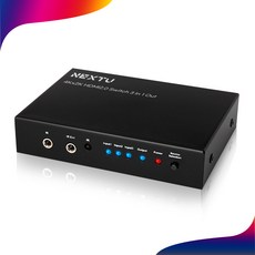 넥스트유 NEXT 403SW4K60 UHD 3:1 HDMI 2.0 선택기 스위치 리모컨제공, 1개