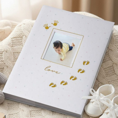 아기 초음파 앨범 대용량 포토 꾸미기 셀프 성장 앨범 만들기 육아 선물 발자국 포켓형 보관함 도장 유아