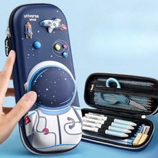 정말 귀여운 애니메이션 소녀 초등학교 필통, 1개, 백색 우주비행사