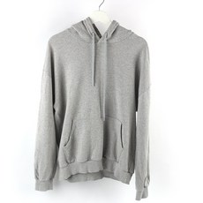 L / 오버핏 그레이 남성 후드 중고 티셔츠 / P025 -347, 1개, 사진참고