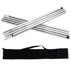 ACENILEN 교체용 텐트 폴 - 휴대용 막대를 배낭여행 가능한 하이킹 2개 쉼터 캠핑 위한 막대 방수포 세트 조절 다채로운, Silver