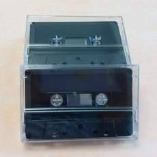 국산 오디오 카세트 테이프 색상 블랙 공테이프 60분 3개 (케이스 포함)