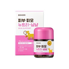 보호리 피부 피모 뉴트리냠냠 2.0 90g 강아지 발사탕 가려움 건조 모질 습진 영양제, 3개, 피부/피모, 90정