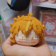 臺灣出貨 成品週深手工毛綫應援週邊diy玩偶鈎織掛件演唱會編織禮物可定製, 1個, 東雲彰人