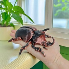 곤충피규어 사슴벌레장난감 장난감 피규어 곤충 사슴벌레 모형, 1개, 빨/검 11cm