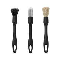 Bittwee 자동차 디테일링 브러시 키트 부드러운 빗살 다용도 차량 디테일링 워시 브러시 3개 자동차 내부 또는 외부 청소 키트 SUV 자동차 트럭용 범용 413138, 3Pcs/Style B