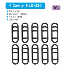 자전거 헤드 라이트 10/5pcs 젤 밴드 후면 램프 핸들 바 포스트 마운트 LED 토치 홀더 번지 스트레치 고무, 03 HLD230 BK 10pcs