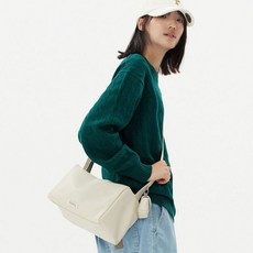 와키윌리 타이포 스퀘어 크로스백 아이보리 235427
