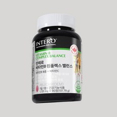 인테로 비타민B 컴플렉스 밸런스 90정 1개 하루한알 활력보충 캐나다산 에너지생성 본품 597202