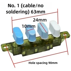 Airmate Midea 선풍기 데스크탑 키 스위치 버튼 3단 4위치 속도 제어 적합, 02 No. 1 (welding-free)