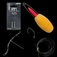 이누잇 원투 농어찌 세트 루어대용 S사이즈 노랑 소형 국산 수제 농어 전자찌 25.5g, 오렌지(25.5g), 1세트