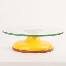 蛋糕裱花轉臺 310mm 玻璃轉盤, 1個