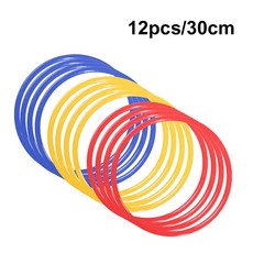 내구성 민첩성 훈련 링 휴대용 축구 속도 스포츠 장비, 3. 12pcs 30cm, 1개