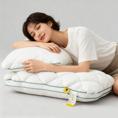 LEMIia 하이 바운스 부드럽고 편안한 파인애플 모양의 베개로 깊은 잠에 적합, 흰색