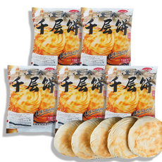 아침식사대용 간식 간편음식 천층병 밀가루떡 500g(100g*5개)/봉, 500g, 5개