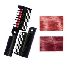 Easilydays 임시 헤어 초크 빗 염료 성인용 탁 가능한 컬러 메이크업 스포츠 이벤트 할로윈 크리스마스 생일 코스프레 축제 DIY 파티 06# 라이트 블루 [호환], 04# 라즈베리 브라운