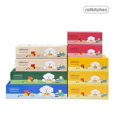 롤키친 스탠딩 더블 지퍼백 5종 세트 (230매), 1개