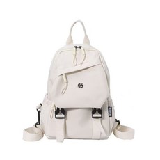 多功能兩用雙肩包單肩斜挎騎行輕便胸包通勤旅行防水小揹包登山包, 白色