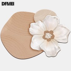 DFMEI 簡約硅藻泥地墊浴室異形花卉防滑腳墊衛生間門口吸水速乾地墊, 1個, 肉色-單花