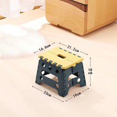 DIU 加厚手提凳高質便攜摺疊凳家用兒童凳戶外矮凳塑料換鞋小板凳, 靜謐藍-小號:如圖