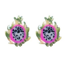 [ 1064398 ] 귀여운 미니 용과 헤어 클립 여성용 재미있는 아세테이트 클로 패션 2개 세트