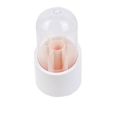 다기능 립스틱 아이 섀도우 용기 연필 메이크업 브러쉬 버킷 보관함 펜 홀더 데스크탑 주최자, pink with cover, 1개