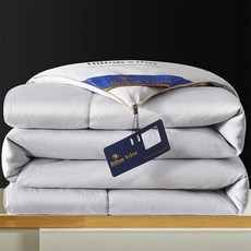 먼지없는 사계절 겨울 실크 명주 부드러운 이불 두꺼운, 그레이A타입[실크이불]
