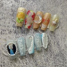 BKPP普吉島夏日海灘鴛鴦應援穿戴甲，台灣出貨，限時下殺，時尚美甲, M