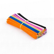 컬러 모루 철사 공예 재료 인형 만들기 수공예 소품 아동 창작 활동 교육 놀이 다채로운 색상, 상세페이지 참조, 상세페이지 참조