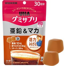 일본젤리 UHA 젤리 서플리먼트 아연&마카 콜라 맛 스탠드 파우치 60알 30일분, 1개, 60정