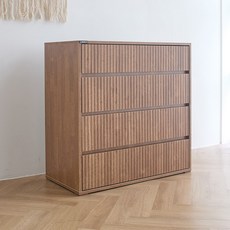 사월의가구 E0등급 친환경소재 3단 4단 서랍장 800 1000 1500 서랍장 템바보드 마스 서랍장, 월넛브라운(템바보드)
