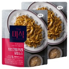 더미식 치킨크림카레 덮밥소스, 2개, 150g