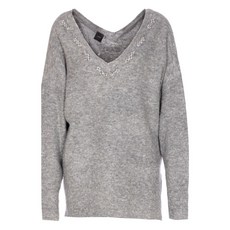 핀코 댄싱 퀸 장식 V넥 스웨터