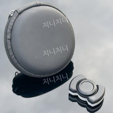 스트레스 해소 삼중 기능 지압 휴대용 피젯 스피너 손가락 놀이 힐링 토이, 3합1 피젯스피너 합금 실버블랙 선물세트